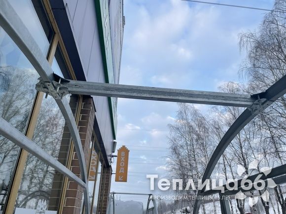 Теплица Рада Астра Люкс, оцинкованный профиль 20х40, покрытие из поликарбоната, шириной 3 метра (шаг 0,65 м)